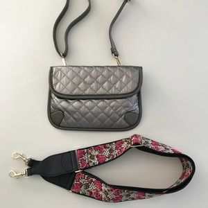 Guitar Strap, Crossbody, Shoulder, Belt Bag Pewter